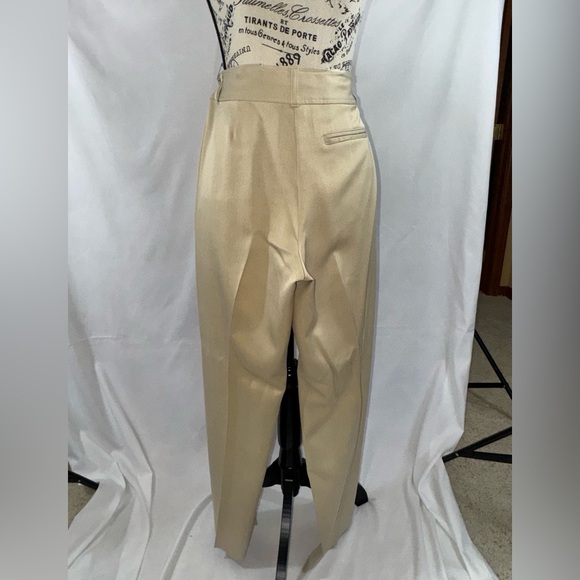 EUC: Dressy Tommy Bahamas Tan 100% Silk Pants - Picture 4 of 6